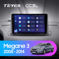 TEYES-Autoradio CC3L, Lecteur Vidéo Multimédia, Navigation Stéréo Android, 2 Din, 2 Din, pour Renault Megane 3 2008 - 2014