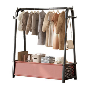 Wooden Clothes <b>Rack</b> Clothes Storage <b>Rack</b> Solid Wood Freestanding Stand - Product Image 2