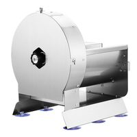 DAWNTECH Automatische Roller Snijmachine Type 304 RVS Aardappel Fruit Groente Gedroogd Fruit Voedsel Citroen Snijder Verstelbare Dikte 8