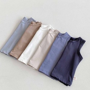 Débardeurs sans manches en coton doux et respirant pour bébés garçons et filles, couleur unie, basiques, sous-vêtements d'été - Product Image 3
