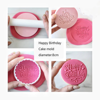 Moule à gâteau personnalisé Happy Birthday Outils de cuisson Nouveaux accessoires de fête d'anniversaire Buses à gâteau de fournisseur de confiance