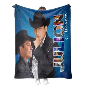 High Quality Custom Julion Alvarez Fade Resistance No Pilling <strong>Kingsize</strong> Cozy Plush Warm Throw <strong>Blanket</strong> - Product Image 4