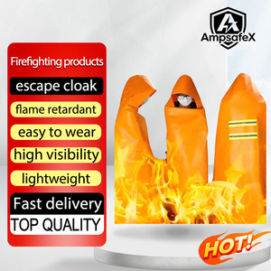 Manta Ignífuga de Poliéster 100%, Capa de Escape Extra Grande Naranja, 1.2m X 1.2m, para Protección de la Cabeza - Product Image 1