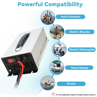 Chargeur de batterie Li-ion pour moto électrique/voiture électrique CE XIETONG C2500P haute puissance 12V50A 600W 91% d'efficacité