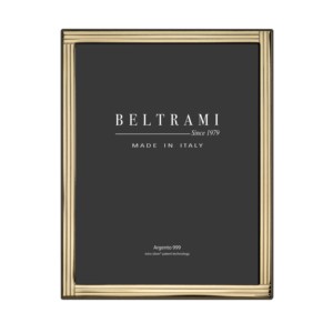 Beltrami Photo <b>Frame</b> <b>4x6</b> Gold Silver Plated Made In Italy - Product Image 1