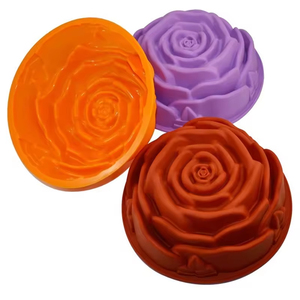 Large Rose-Shaped Silicone Birthday Parties Heat-Resistant Reusable <b>Cake</b> <b>Mold</b> - Product Image 1