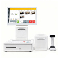 Sistema POS con Pantalla Táctil de 15.6 Pulgadas, Caja Registradora, Terminal Todo en Uno, Sistemas POS Android con Impresora y Escáner