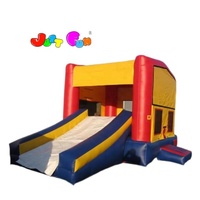 Château gonflable modulaire 2 en 1 avec petite toboggan intégrée pour enfants
