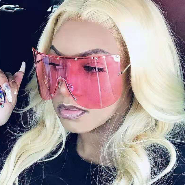 New Trendy Custom Fashion Oversized Colors Frame Square Big Frame New Design Fashion Sunglasses