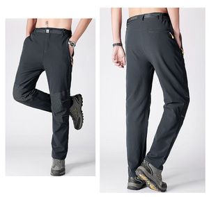 Séchage rapide élastique respirant homme <span class=keywords><strong>randonnée</strong></span> <span class=keywords><strong>pantalon</strong></span> pêche <span class=keywords><strong>pantalon</strong></span> en plein air Trekking Camping <span class=keywords><strong>pantalon</strong></span> couleur unie sur la taille <span class=keywords><strong>pantalon</strong></span> - Product Image 4