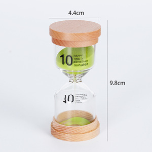 JIN PENG Set di 6 Clessidre in Legno da 1-30 Minuti per Gestione del Tempo dei Bambini, Decorazione Casa e Ufficio - Product Image 3