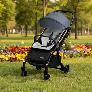 Hot Selling Portable Luxurious Baby Stroller Foldable and Adjustable <strong>Pram</strong> Travel Friendly <strong>Set</strong> - Product Image 2