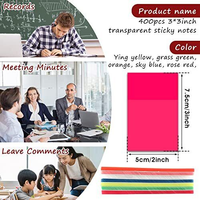 Bloc-notes adhésif transparent personnalisé avec dégradé de couleurs pour animaux de compagnie