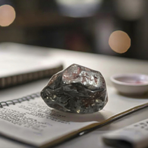 Nhà Máy bán hàng trực tiếp nguyên liệu tự nhiên thô khoáng sản đá đen meteoriteornament - Product Image 2