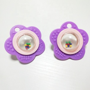 Múltiples colores bebé jugar círculo anillo de plástico de silicona anillo de dentición del bebé de juguete - Product Image 4