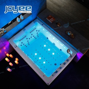 Frap — <span class=keywords><strong>baignoire</strong></span> double taille carrée autoportante avec jupe LED, bain à usage intérieur pour <span class=keywords><strong>2</strong></span> <span class=keywords><strong>personnes</strong></span>, <span class=keywords><strong>baignoire</strong></span> de spa - Product Image 5