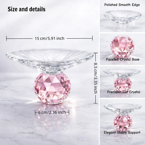 Lussuosa Ciotola per Frutta in Cristallo con Piedistallo, Supporto Decorativo in Cristallo per Dolci e Torte, Centrotavola per Matrimoni, Decorazione per la Casa, Vendita all'Ingrosso - Product Image 2