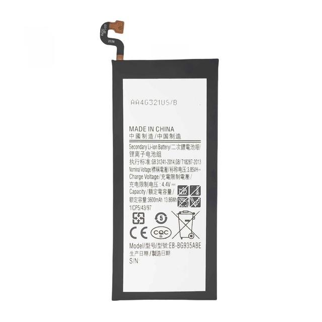 REAL CAP Replacement Battery EB-BG935ABE for Samsung Galaxy S7 Edge G935 SM-G935 Cell Phone Smartphone Batteries Factory OEM
