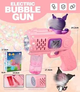 Luckykoo <b>Bubble</b> Guns Kulumi Animal Soap Toy for <b>Kids</b> Electric <b>Bubble</b> Gun With Light Automatic <b>Bubble</b> Gun for Wedding Toys - Product Image 3