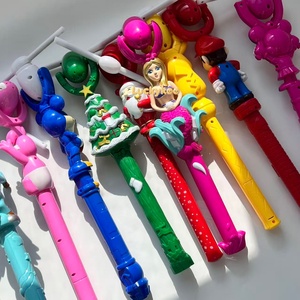 Luckykoo 12 की अगुवाई वाली चमकदार स्टार विंडमिल इंद्रधनुष स्टिक मैजिक लाइट-अप विंडमिल wand - Product Image 1