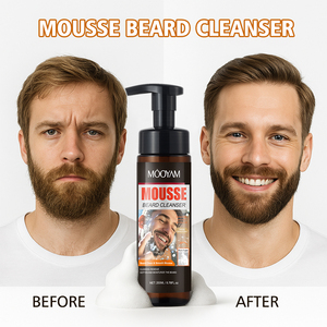 Mousse Limpiador de Bigote de Marca Privada 200ml Fórmula suave para reducir la irritación por afeitado y mousse cremosa para el cuidado del bigote - Product Image 5