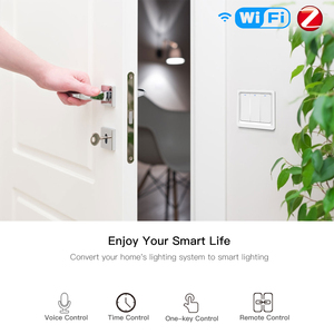 Sls 86*86 מ "מ wifi חכם עמוד בודד בלחיצת כפתור <span class=keywords><strong>3</strong></span> כנופיה ללא חוט נייטרלי 10a 240v אפליקציה שלט רחוק alexa Google Home - Product Image 3