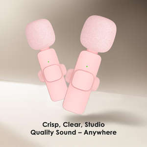 Microphones sans fil en gros, micro-cravate sans fil pour enregistrement vidéo, micro à clip sur le revers - Product Image 4