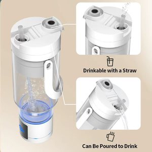 Novedad: Botella de agua de hidrógeno de 750 ml con asa, inteligente, portátil, de gran capacidad y con tecnología PEM. - Product Image 4