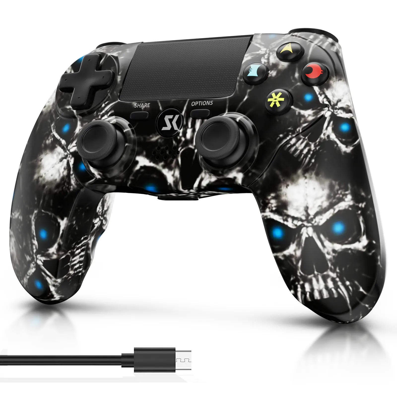 Contrôleur de jeu sans fil prix usine pour PS4 Dual Vibration Shock Touch Gamepad pour PS4 Pro Compatible avec Android iOS PC