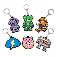 Porte-clés personnalisés en PVC souple et durable avec technique Freeform, service de conception de logo 2D, prix direct usine pour cadeaux promotionnels