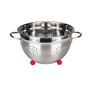 superior quality 18/8 Stainless Steel Strainer Food Grade Drain Colander For Kitchen Wash - Product Image 1