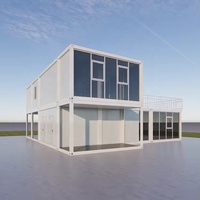 Vente en gros de maisons préfabriquées pliantes à deux étages, à montage rapide, économiques, pour logement temporaire, bureaux, hôtels
