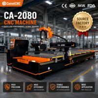 Grande machine de gravure CNC ATC CA-2080 2040 pour le travail du bois et la fabrication de meubles, avec lame de scie, système Syntec NC Studio et servomoteur