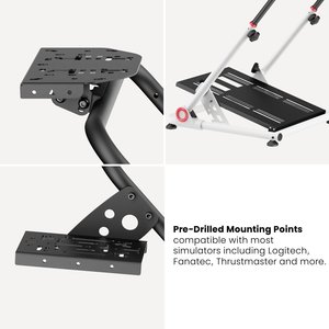 Soporte Plegable para Simulador de Carreras LRS10-BS02, Base para <span class=keywords><strong>Volante</strong></span> de Juego, Compatible con Logitech <span class=keywords><strong>G25</strong></span>, G27, G29, G920 - Product Image 3