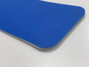 Nastro trasportatore in gomma bianca per alimenti in PVC Pu liscio blu di alta qualità ISO/CE per alimenti - Product Image 4