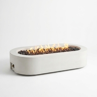 Lebendiger GFRC GRC Gas-Feuertisch – Vielseitig für Außenbereich: als Feuer- oder Kaffeetisch, zum Heizen und Grillen, automatisch