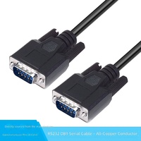 Kabel Modem Serial PVC Berlapis Nikel DB9M ke DB9M Buatan Pabrik Cina untuk Penggunaan Komputer