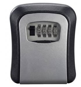Wall Mounted Key Safe <b>Box</b> 4‑Digit Combination <b>Lock</b> Security Key Storage <b>Box</b> For Home Real Estate Construction Site - Product Image 1