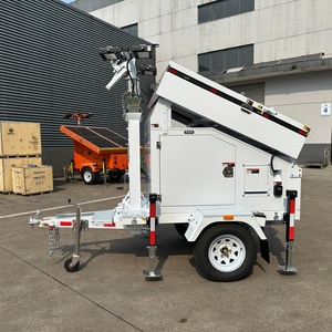 TPE-1200LTH Eco-Friendly Hybrid <b>Solar</b> Light Tower 4 <b>Panels</b> MPPT Controller With <b>Generator</b> 7m Hydraulic Mast Battery for Construc - Product Image 3