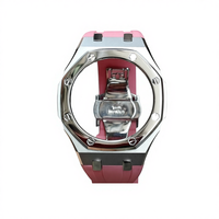 Kit de modification Xinying Premium GA2100 Casioak, bracelet et boîtier en acier inoxydable 316L, finition bicolore sablée et polie, 44 mm, multicolore
