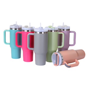 Vaso Térmico Clásico GZYSL, Vaso Térmico <span class=keywords><strong>de</strong></span> Acero Inoxidable con Aislamiento, Vaso con Pajita <span class=keywords><strong>de</strong></span> 40 oz con Asa - Product Image 5