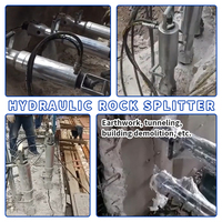 Fendeur de roche hydraulique avec groupe motopropulseur pour la démolition silencieuse du béton et le concassage de pierres, fendeur de roche hydraulique pour tunnel