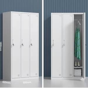 <b>Wardrobe</b> Dormitory Steel <b>Locker</b> Multi-door Iron Cabinet Bag Cabinet Change <b>Wardrobe</b> Lock File Cabinet - Product Image 5