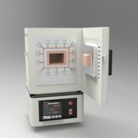 Four de fusion électrique YIRUI avec alarme de température pour protection de sécurité, four de laboratoire fiable pour la fusion du verre et les tests de pierres, 1200 MF-2.5-10L