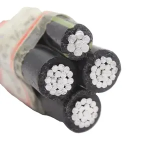 600V Overhead Power Transmission Used XLPE Insulation Twisted Aluminum ABC Cable price