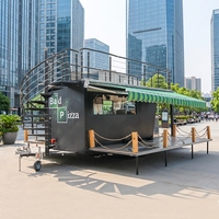 Food Truck de Luxe à Double Étage, Remorques Alimentaires Entièrement Équipées, Cuisine Extérieure, Restaurant, Boulangerie, Glaces, Café, Chariot de Restauration Rapide