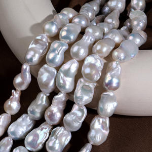 Nouveauté Perles irrégulières en forme de queue de poisson d'eau douce naturelle blanches et roses baroques pour la fabrication de bijoux faits main en gros Accessoire - Product Image 3