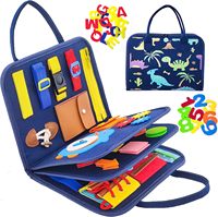 Livres d'activités Montessori pour tout-petits avec des jouets sensoriels en tissu feutré pour l'autisme, pour les enfants de 2 à 4 ans et de 5 à 7 ans