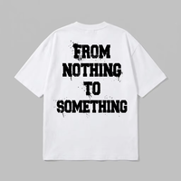 T-shirt blanc ample pour homme avec impression DTG personnalisée, illustration graphique de billet de banque graffiti, style Hip Hop, pour le commerce, pour le profit