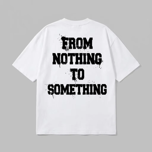 Camiseta Blanca Holgada para Hombre con Impresión DTG Personalizada, Diseño Gráfico <span class=keywords><strong>de</strong></span> Grafiti con Ilustración <span class=keywords><strong>de</strong></span> <span class=keywords><strong>Billete</strong></span> <span class=keywords><strong>de</strong></span> Dólar, Estilo Hip Hop, Hustle for Profit - Product Image 4